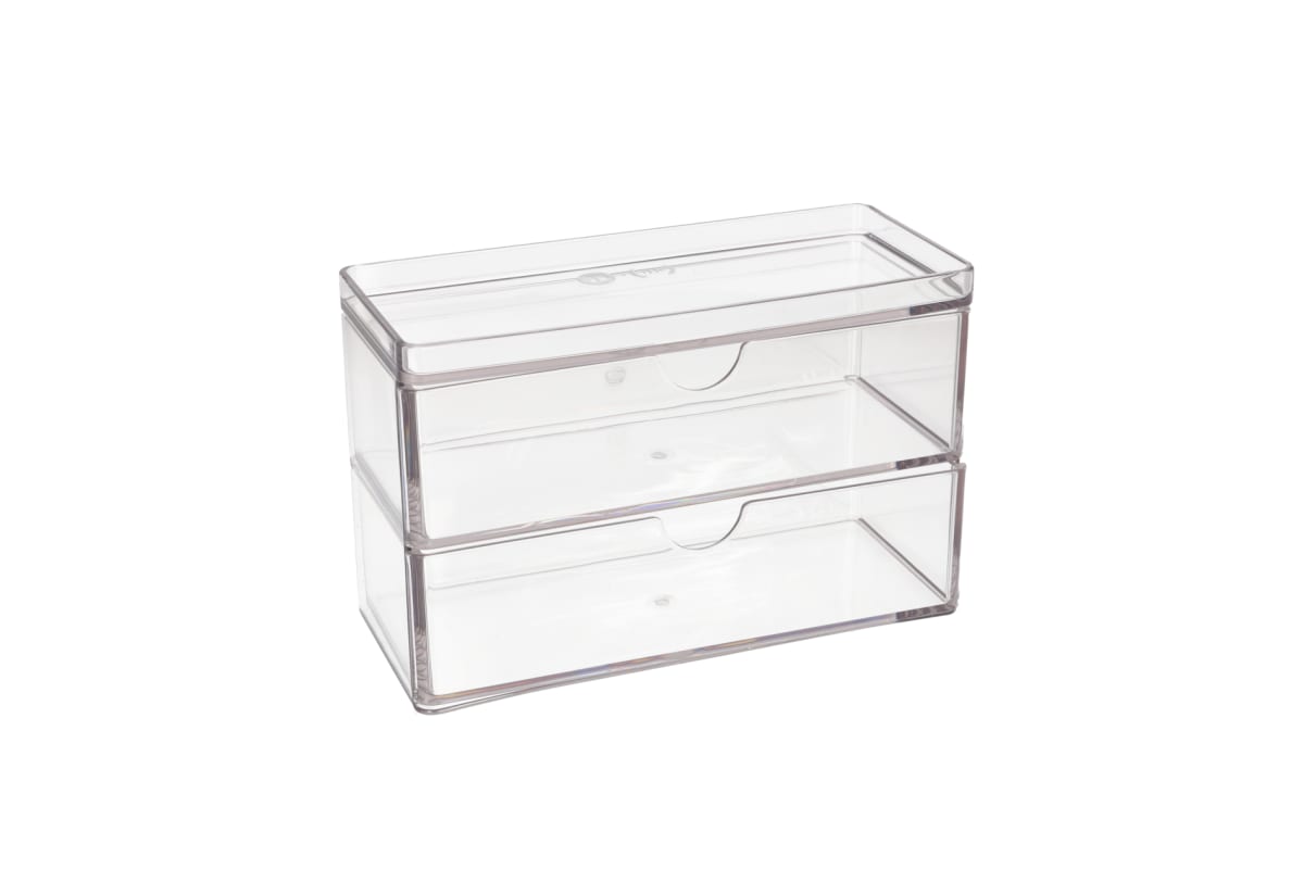 Plastic ﻿Mini 2-Drawer Organizer 17.8cm - default