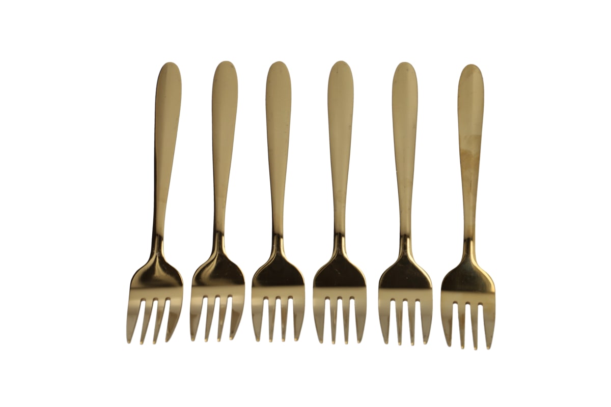Gold Dinner ﻿Fork 6pcs﻿﻿ 20.3cm - default