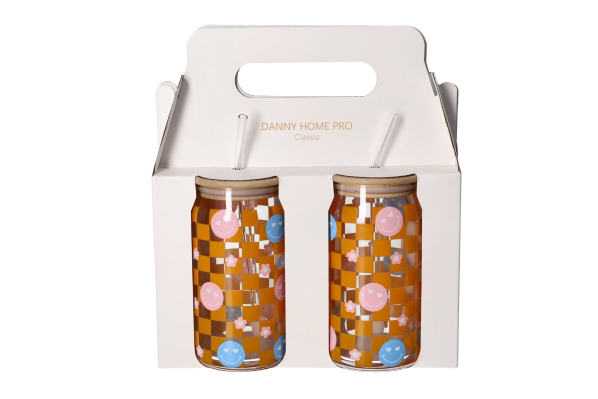 Cola Drinking Glass Cup 2pcs 500ml - default