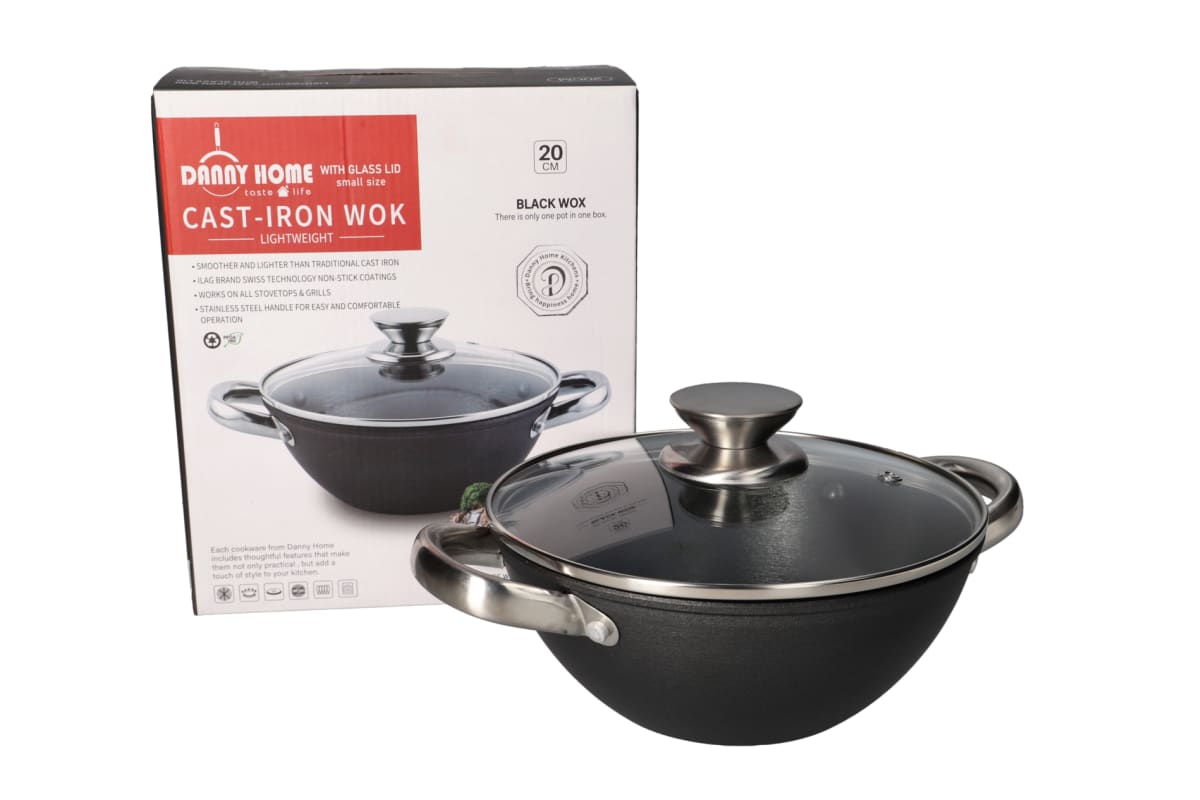  Cast-Iron Non-Stick Wok 28.3cm - default