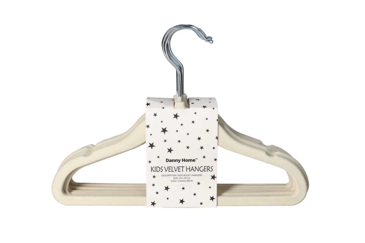 Camel Velvet Kids Hanger 10pcs 19cm - default