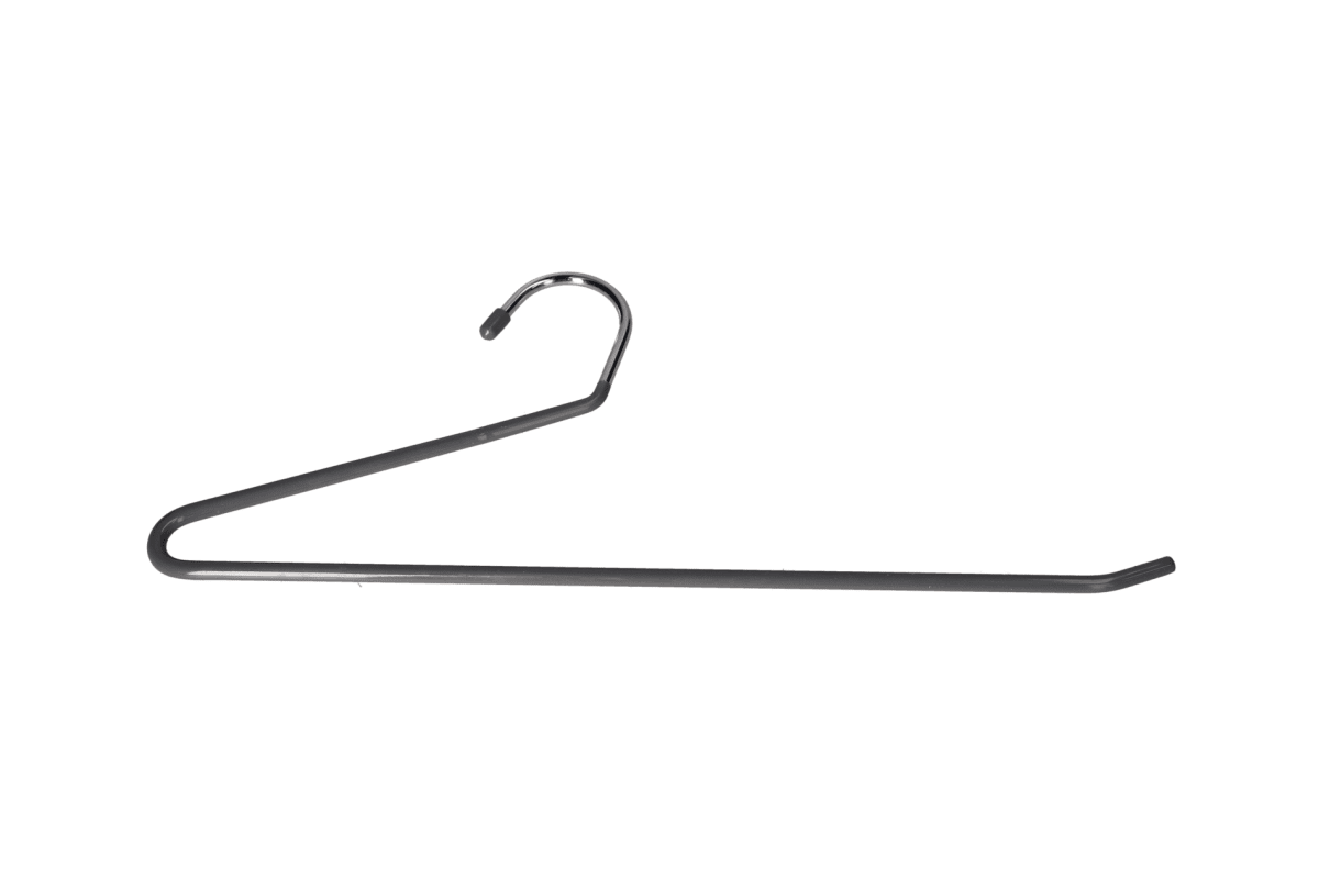 Non-slip Rubber Coated Metal Trouser Hangers 5 Pcs - default