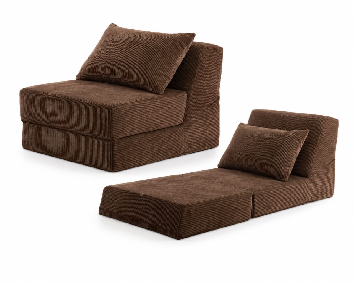 Convertible Accent Single Sofa Bed 95cm - default
