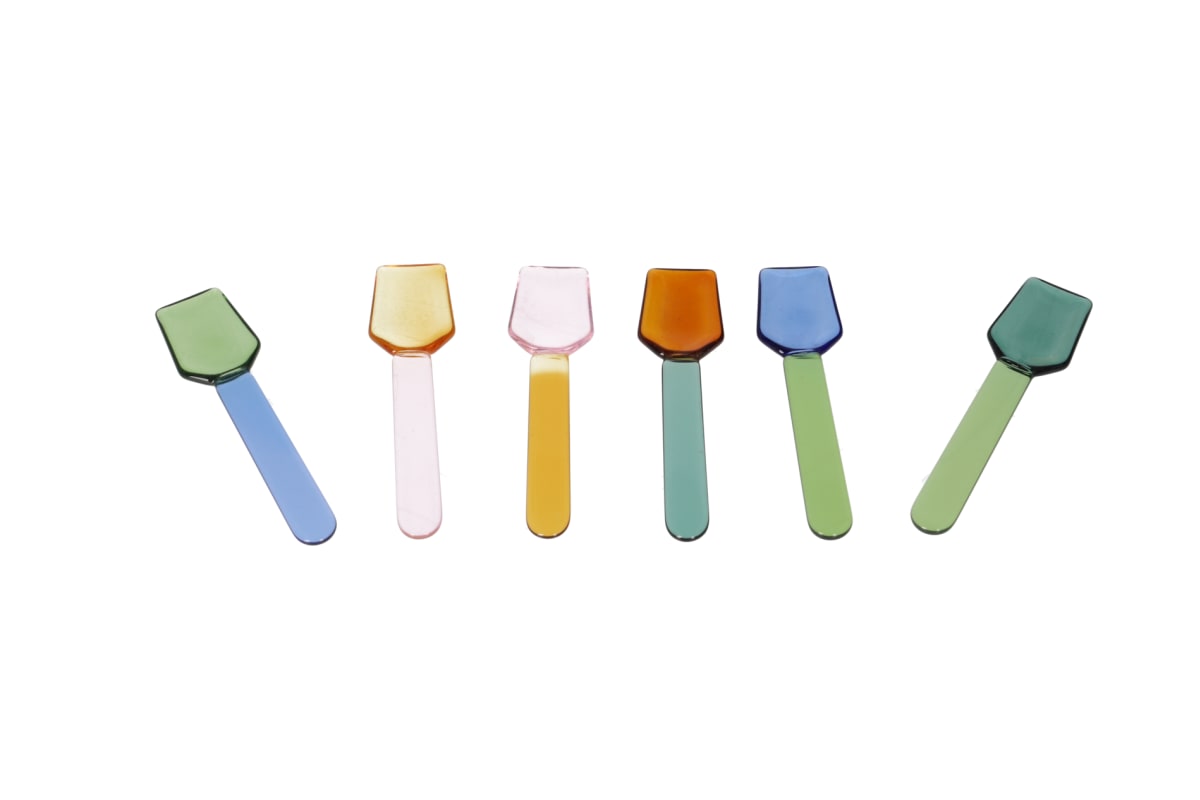 6Pcs Ice Cream Glass Spoons  - default