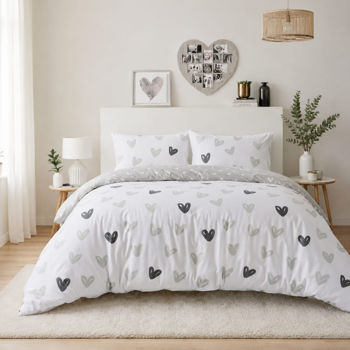 Polyester Double Bed Duvet Cover 3pcs 140cm   - default