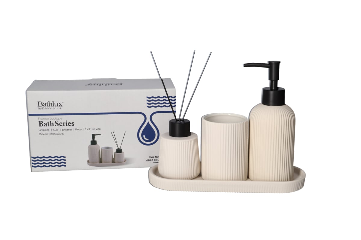 Ceramic Bathroom Accessory Set - default