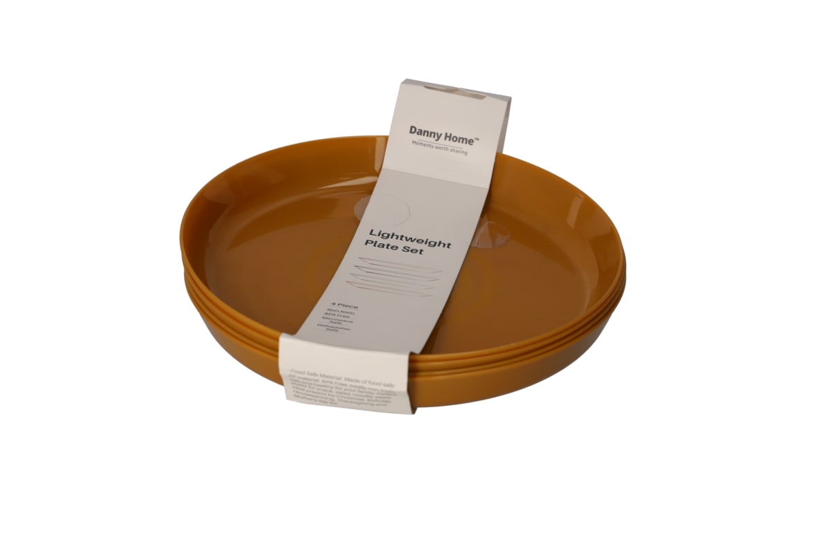 Plastic Side Plate 4pcs 18.5cm - default