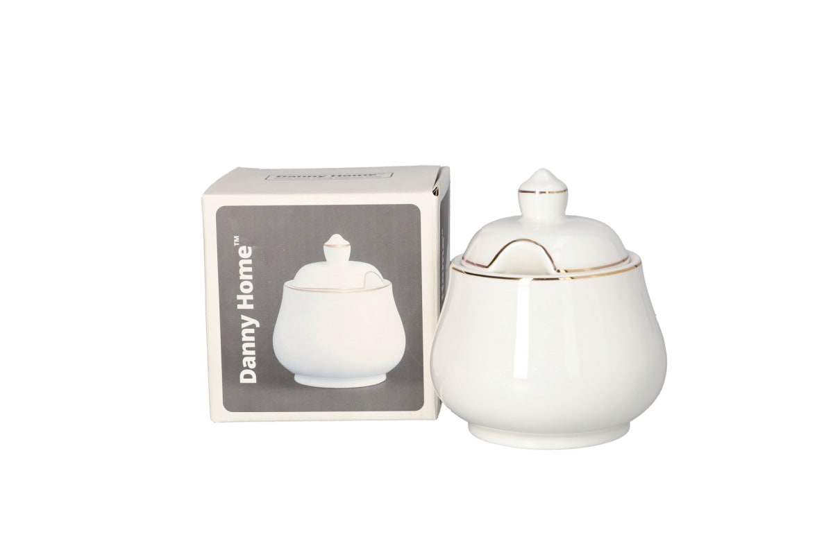 Golden Rim Sugar Pot 350ml  - default
