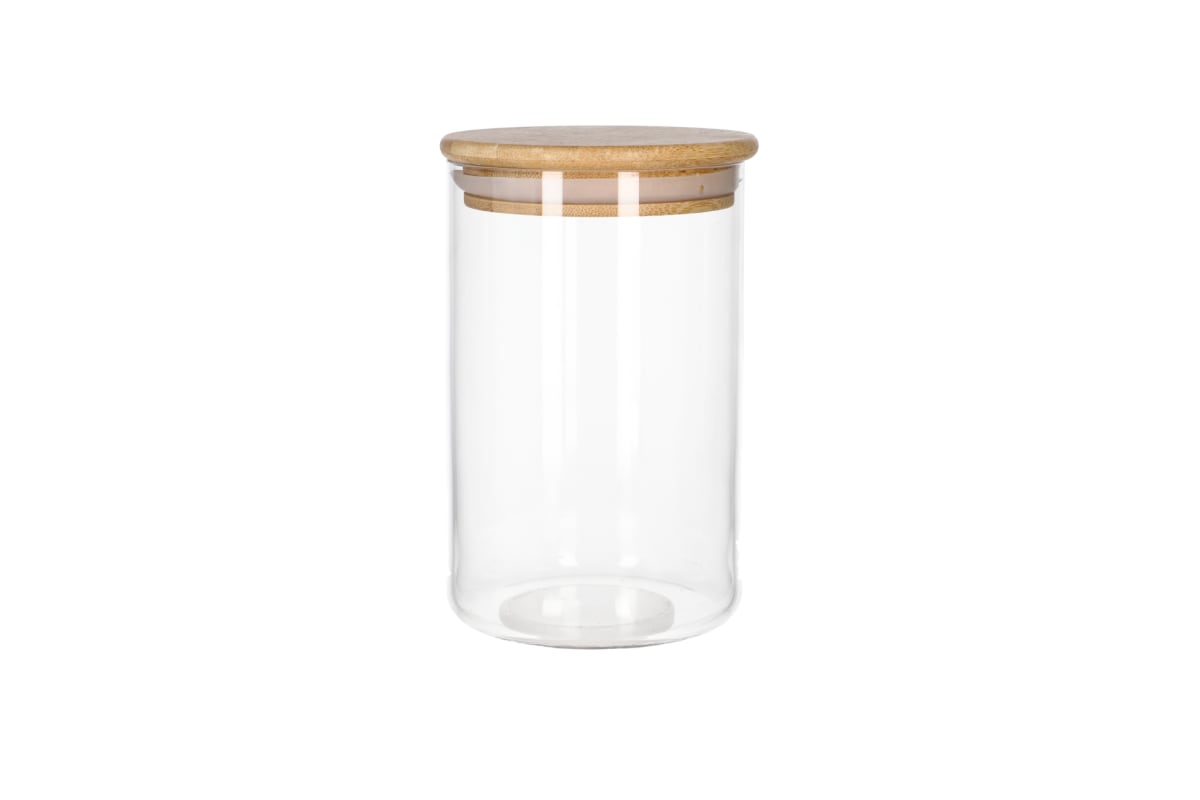 Glass Jar with Wooden Lid 790ml  - default