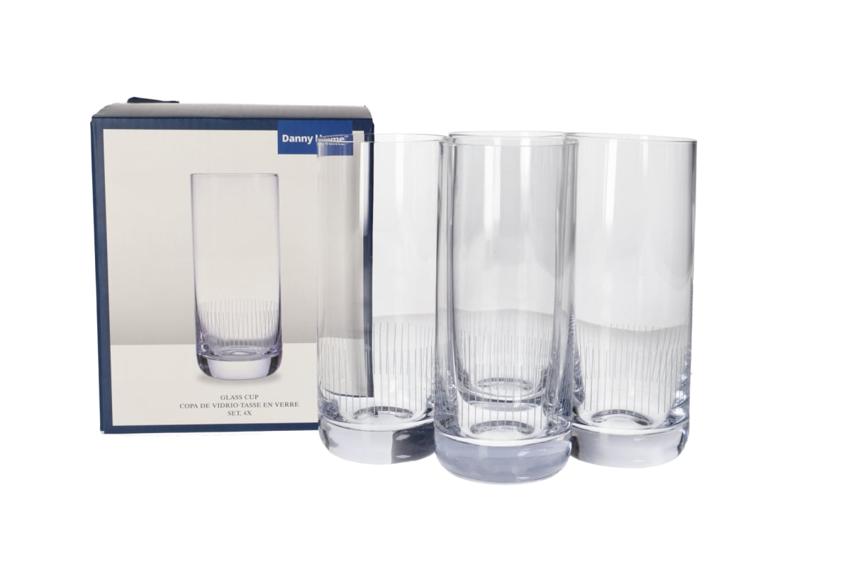 Tumbler Glass Cup 390ml 4pcs - default