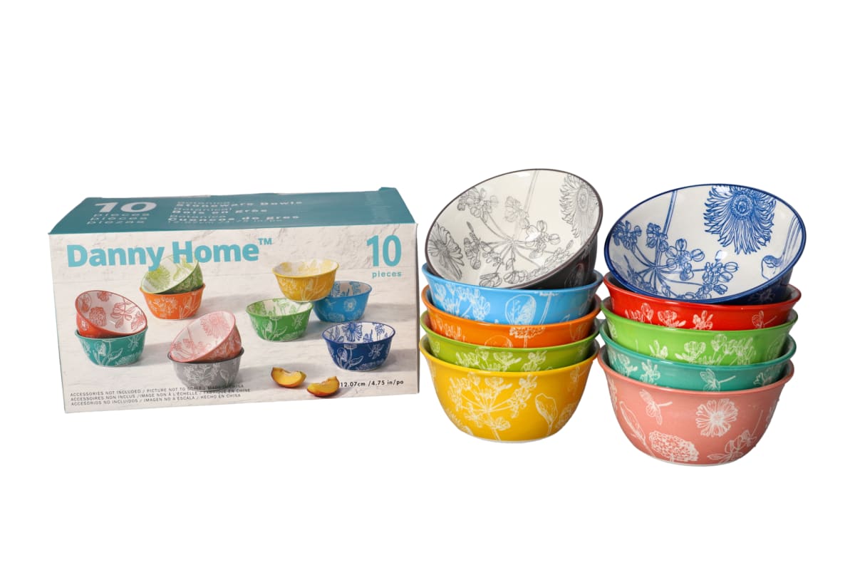 Mixed Colour Dessert Bowl 10pcs  - default