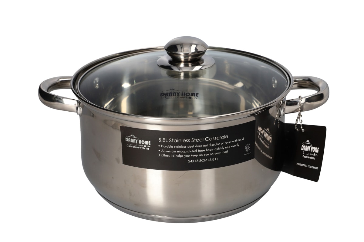 Casserole Pot &amp; Lid 5.8L - default