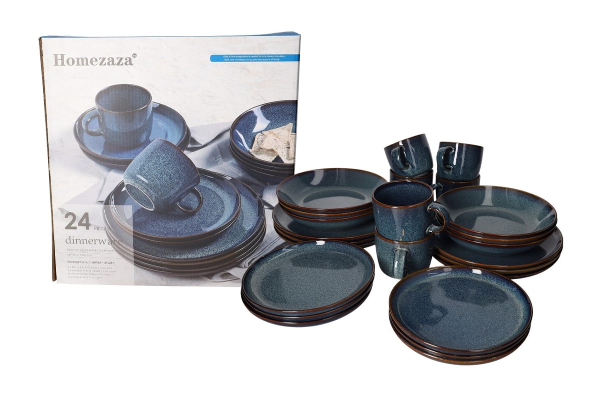 Reactive Glaze Dinnerware Set 24pcs - default