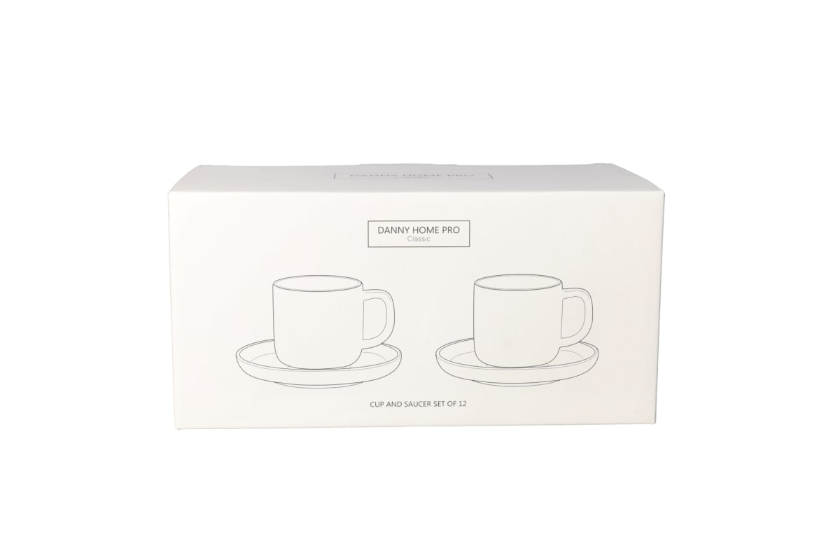 Cappuccino Cup &amp; Saucer 12pcs 100ml - default