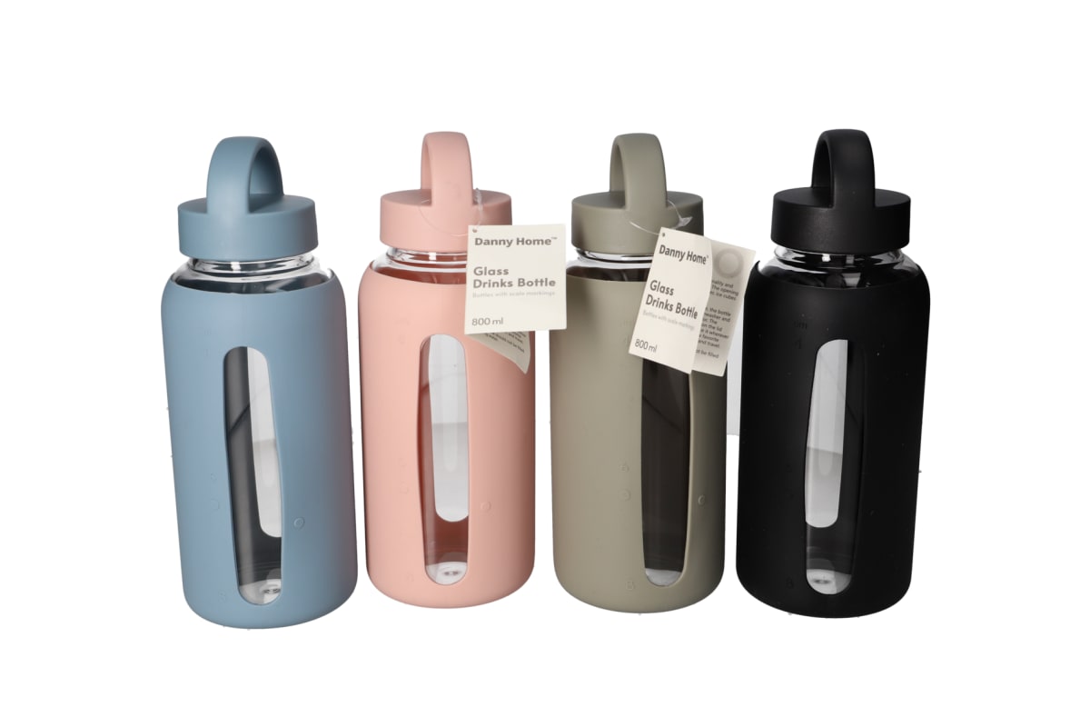Borosilicate Bottle with Silicone Cover 800ml - default