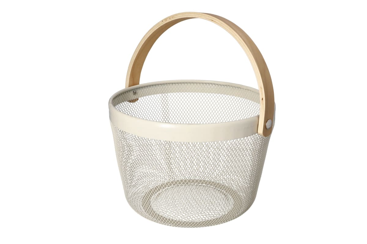 Mesh Stainless Steel Storage Basket 26cm - default