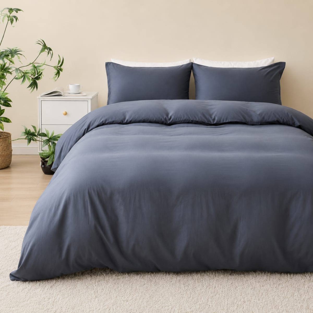 Polyester Double Bed Duvet Cover 3pcs 200cm  - default