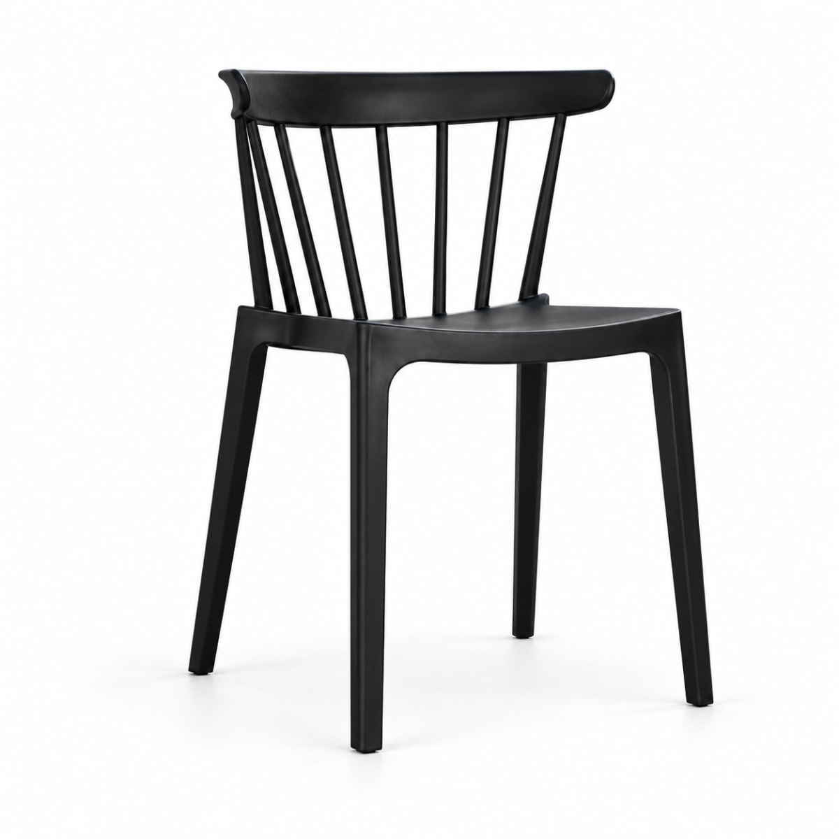 Black Spindle Outdoor Armless Chair﻿ 52cm - default