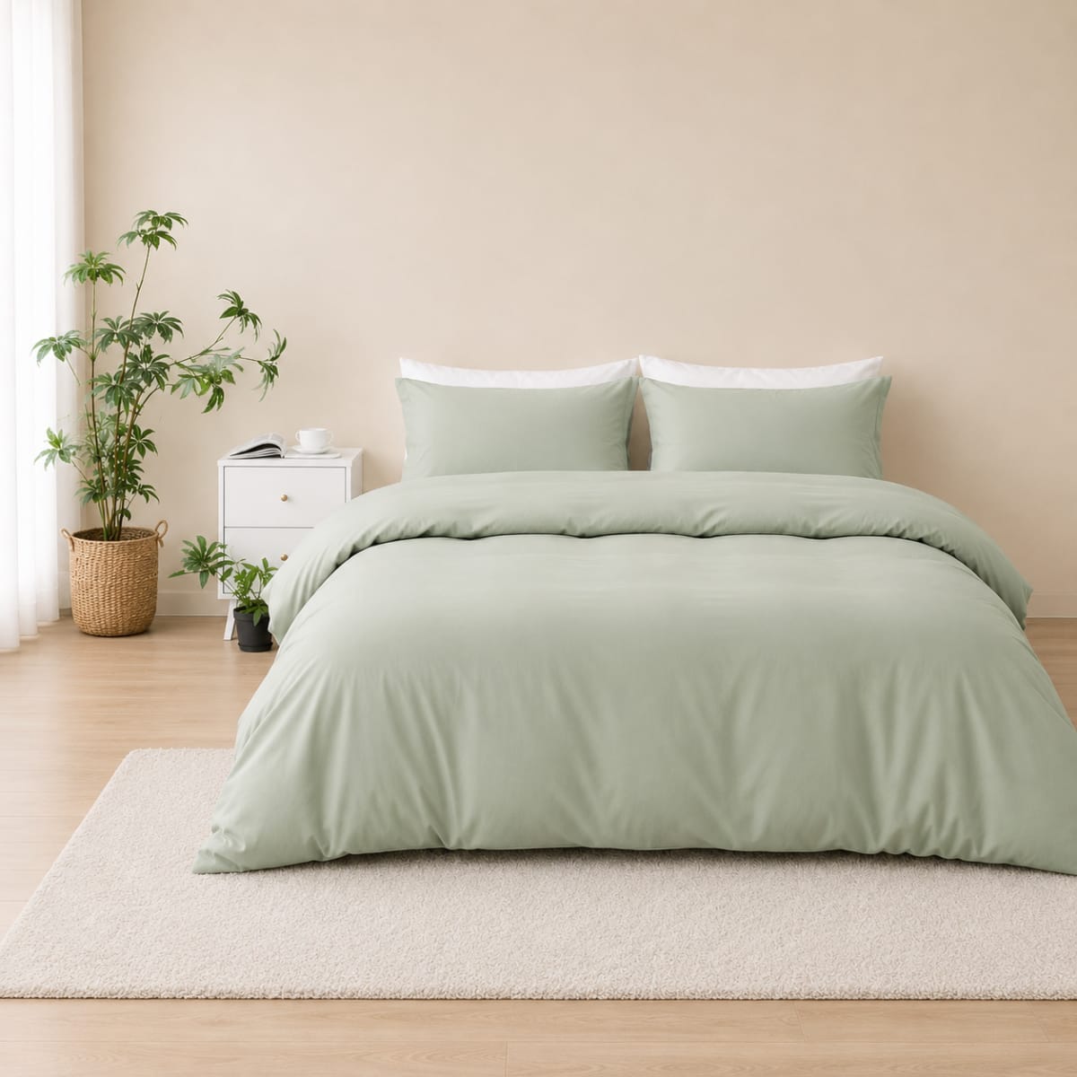 Polyester Double Bed Duvet Cover 3pcs 200cm    - default