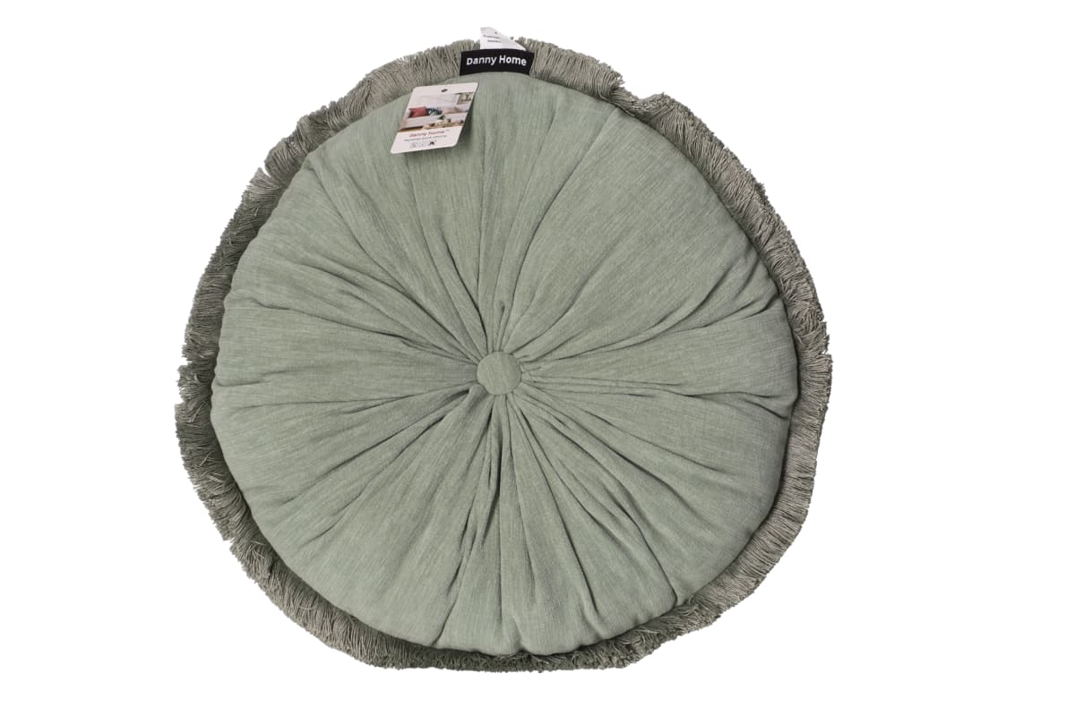Decorative Round Velvet Cushion 43cm - default