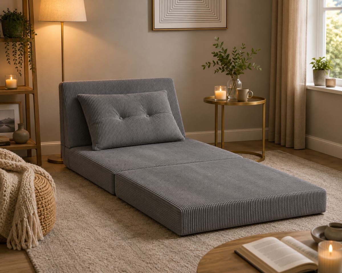 Foldable Single Compression Sofa Bed 90cm - default