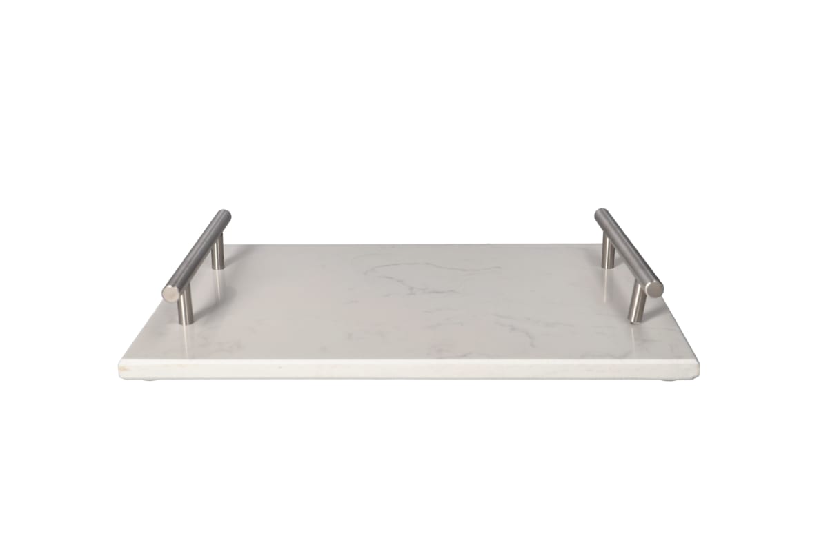 Marble Serving Platter With Handle - default