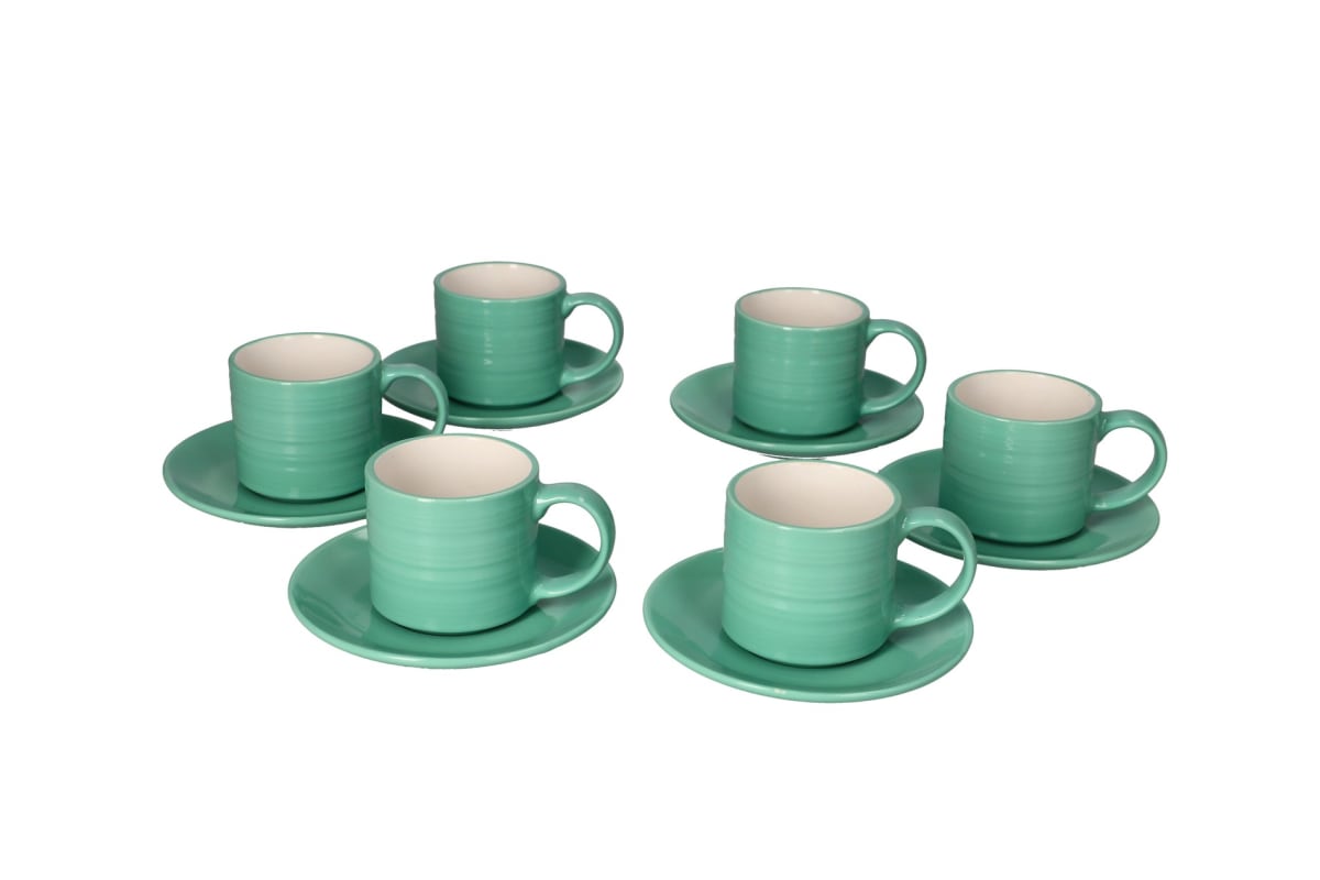 Expresso Cups &amp; Saucer 12pcs 80ml   - default