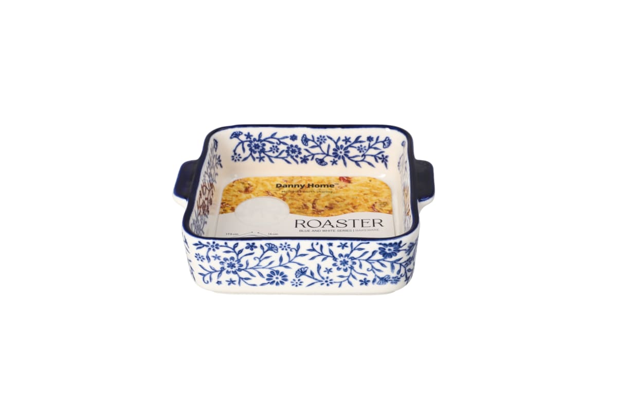 Square Porcelain Baking Dish 17cm - default