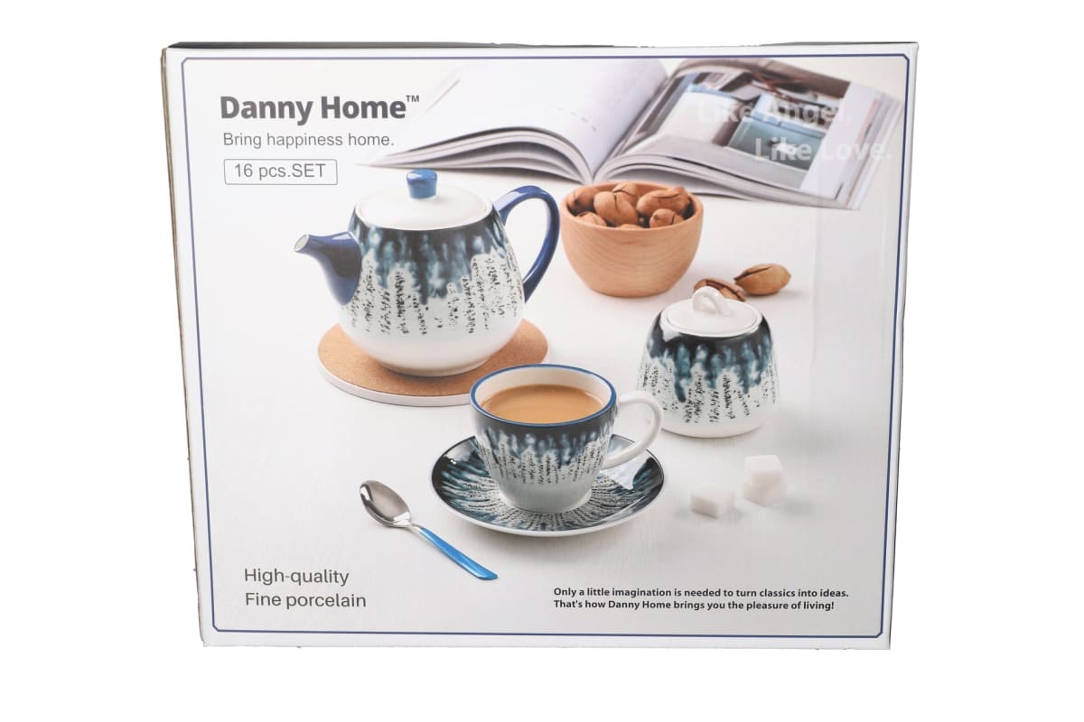 Porcelain Tea Set 16pcs | Danny Home