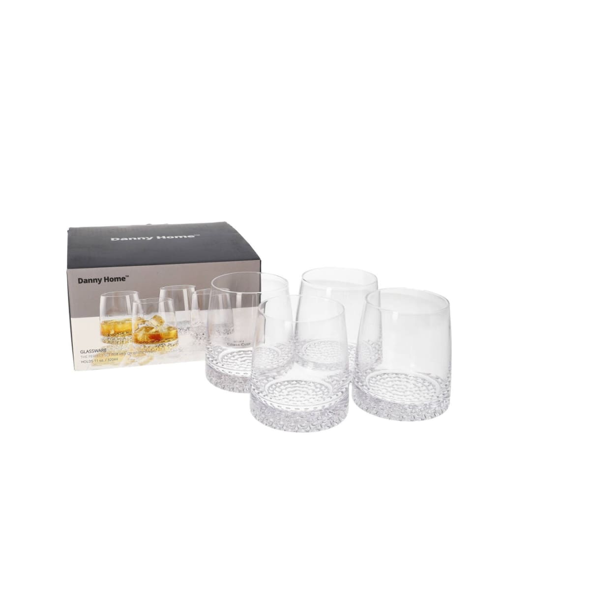 Whisky Short Glasses 4pcs 8.3cm - default