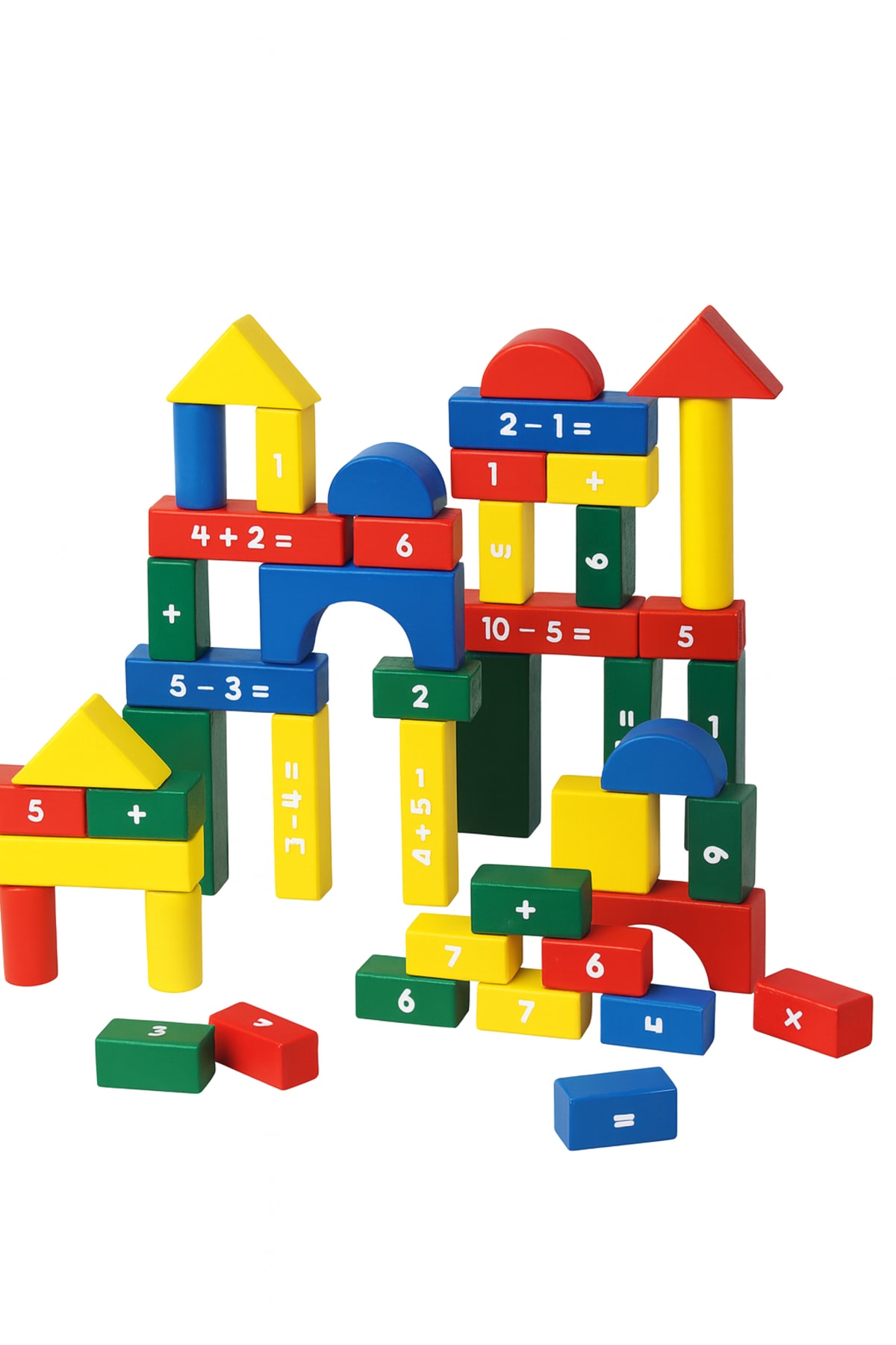 Wooden Building Blocks 60pcs  - default