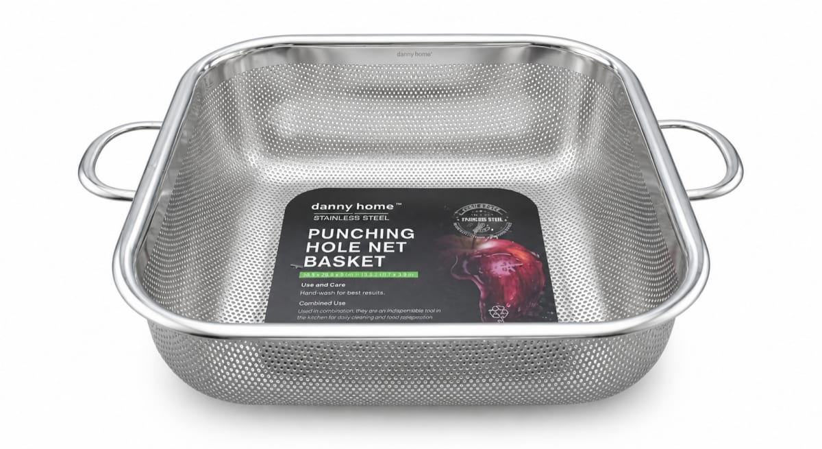 Stainlees Steel Drain Basket 33.7cm - default