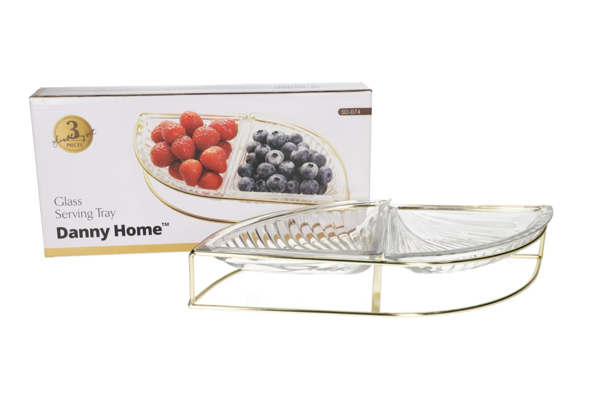 Serving Glass Bowl Set 3pcs  - default