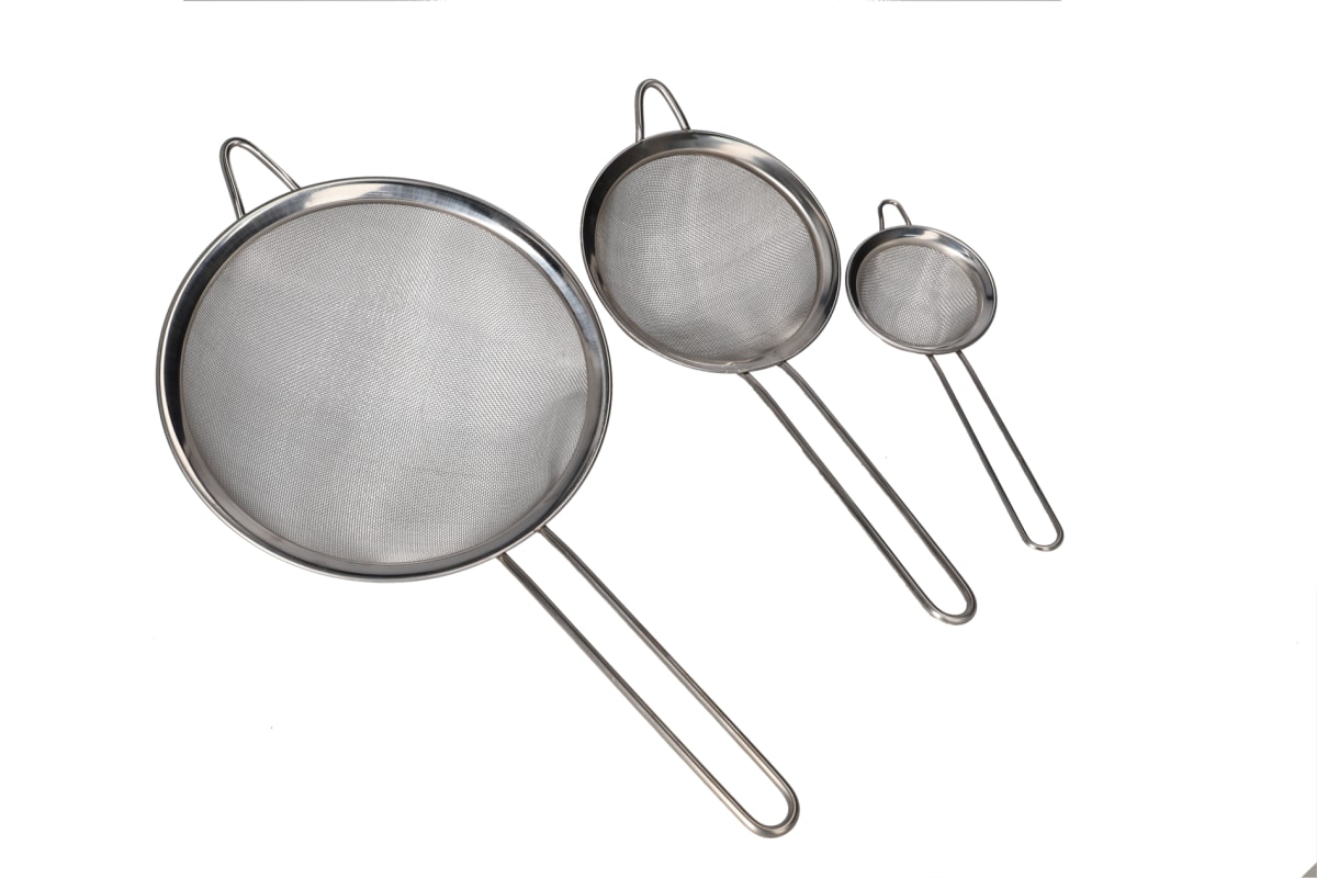 Three Piece Stainless Steel Sift Set - default