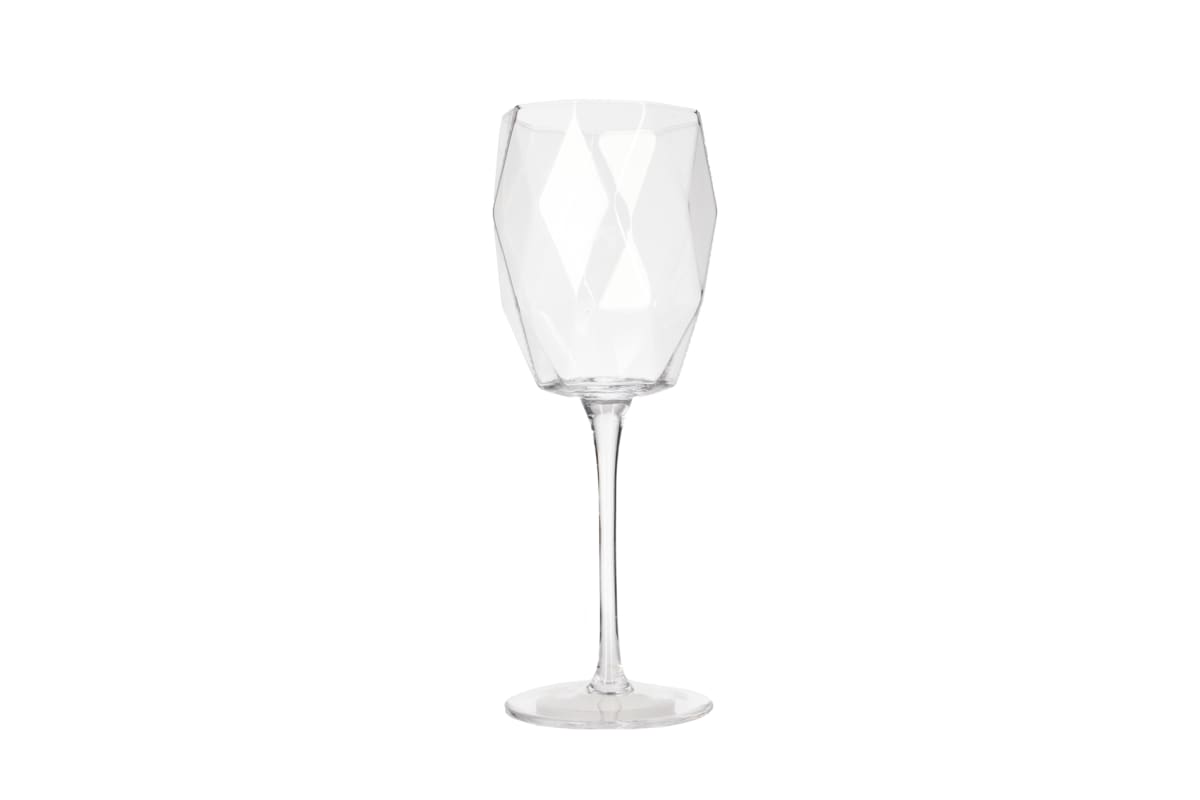 Diamond Design Wine Glasses 4Pcs - default