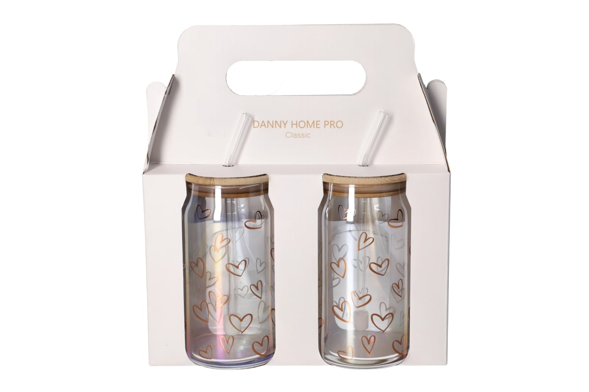 Cola Drinking Glass Cup 2pcs 500ml - default