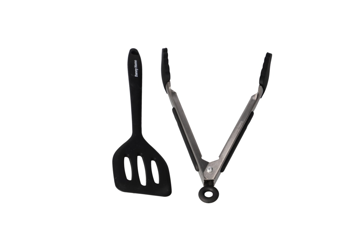  Silicone Food Tong &amp; Slotted ﻿﻿Turner 2pcs - default