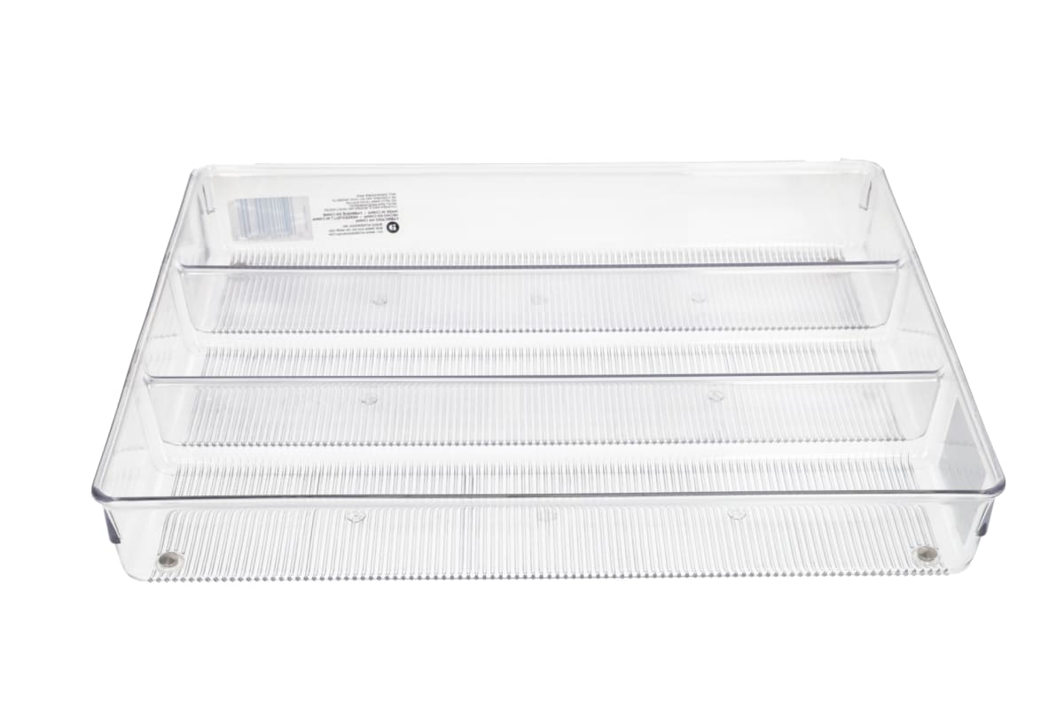 3-Compartment Cutlery Drawer Organizer 35cm - default