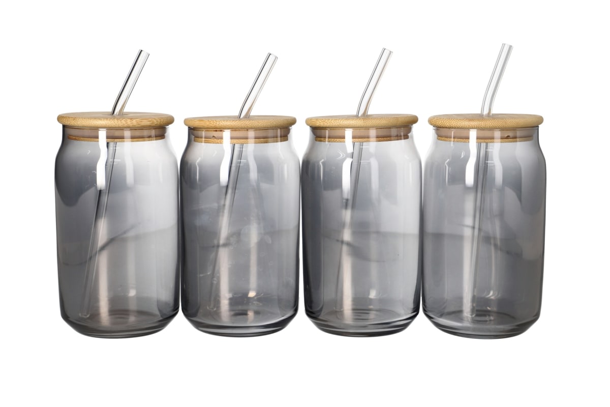 Cola Drinking Glass Cup 4pcs 480ml  - default