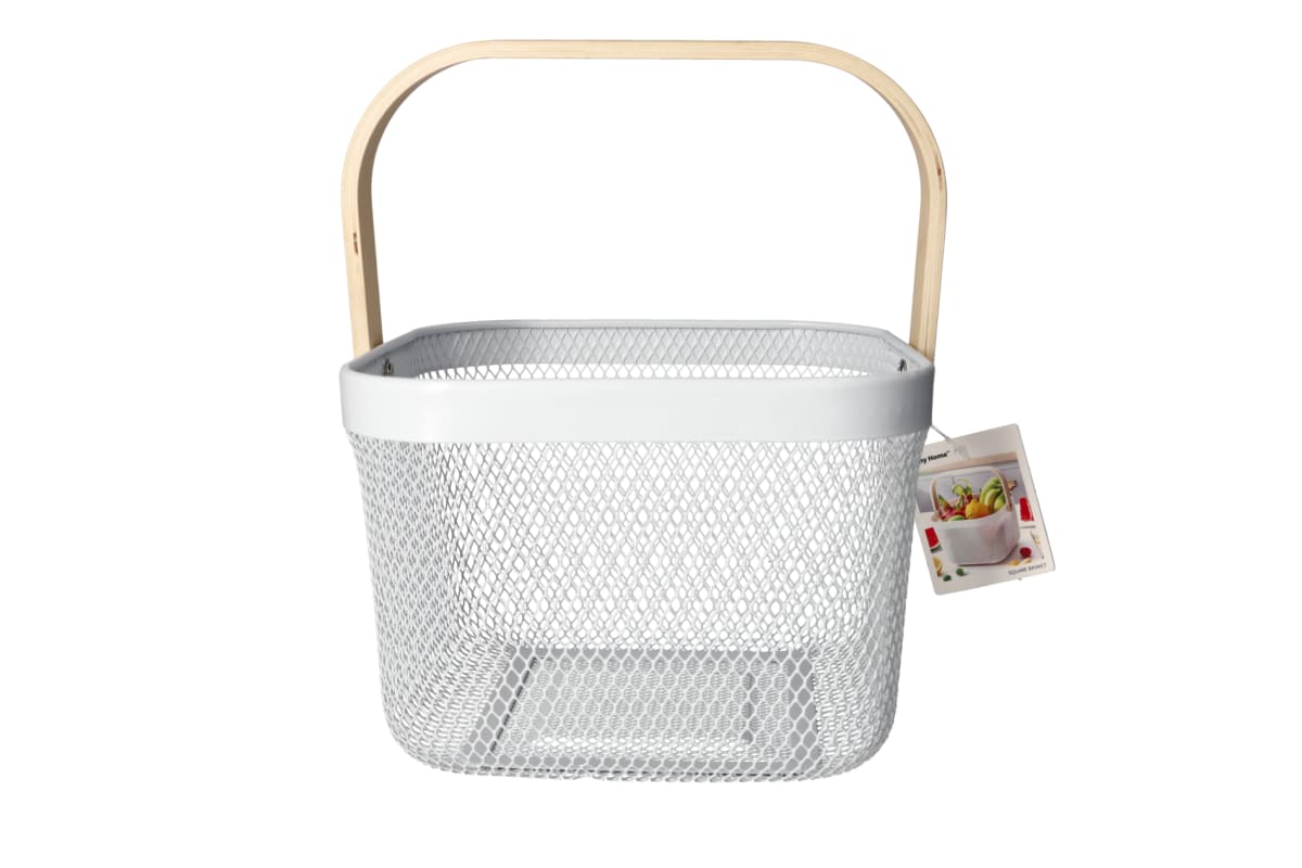 Mesh Stainless Steel Storage Basket 24cm  - default