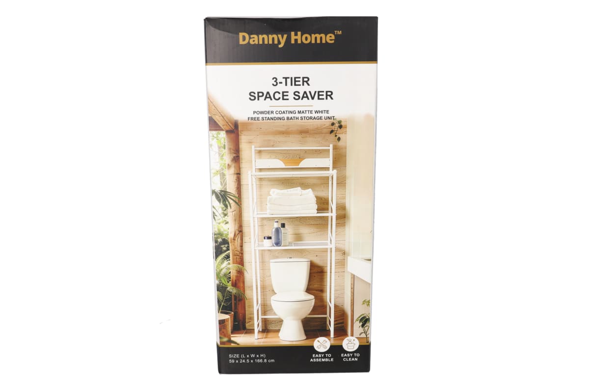 3-Tier Over-the-Toilet Storage Rack 165cm - default