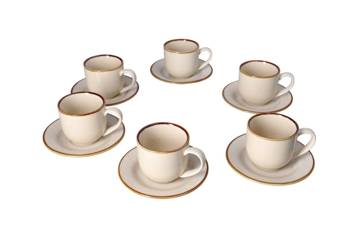 Ceramic Cup & Saucer 120ml Danny Home