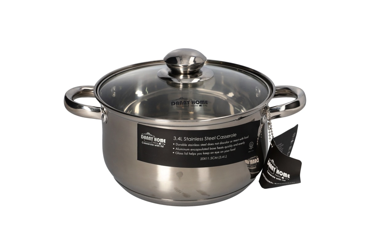 Casserole Pot &amp; Lid 3.4L - default