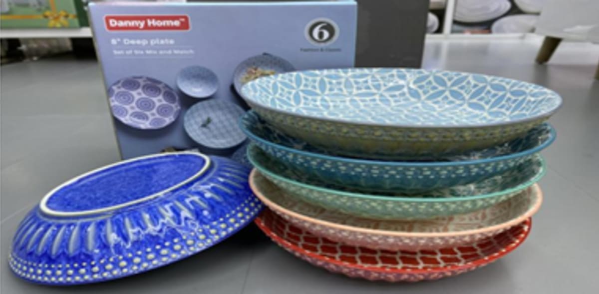 Bohemian Design Pasta Bowls 6pcs 20.4cm - default