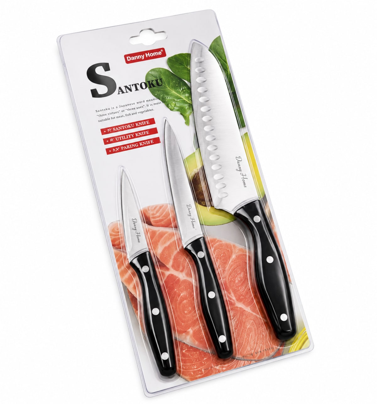 Kitchen Knife Set 3pcs - default