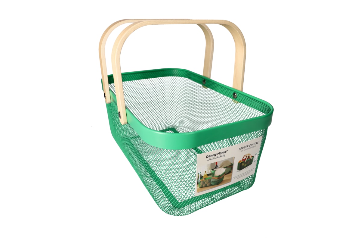 Mesh Stainless Steel Storage Basket 40cm - default