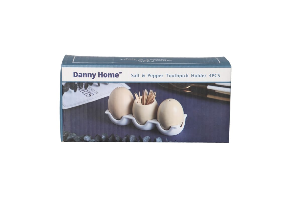  Salt &amp; Pepper Toothpick Holder 4pcs - default
