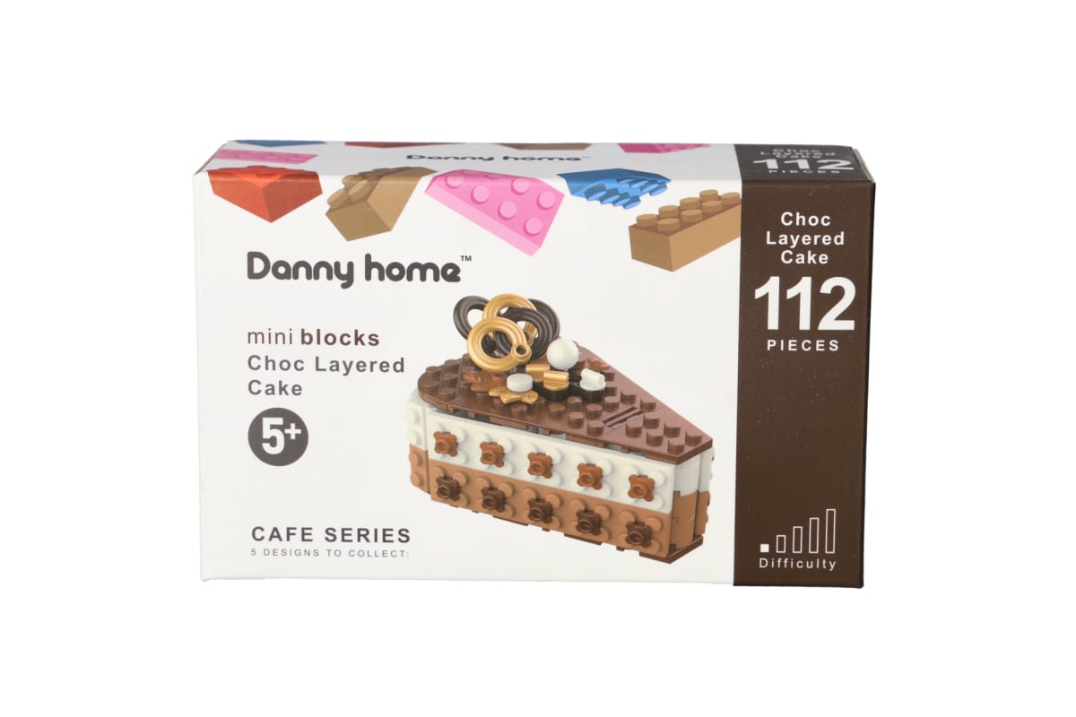 Mini Chocolate Cake Building Block Toys Set 112pcs - default