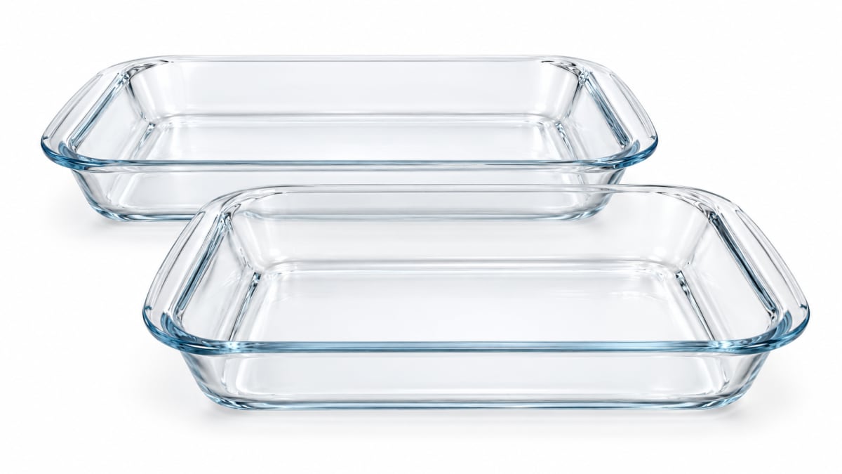 Rectangular Baking Pan Set 2pcs 1.6L+3.0L  - default