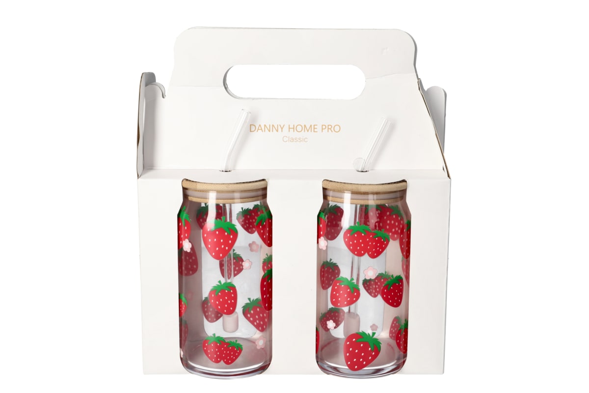 Cola Drinking Glass Cup 2pcs 500ml - default